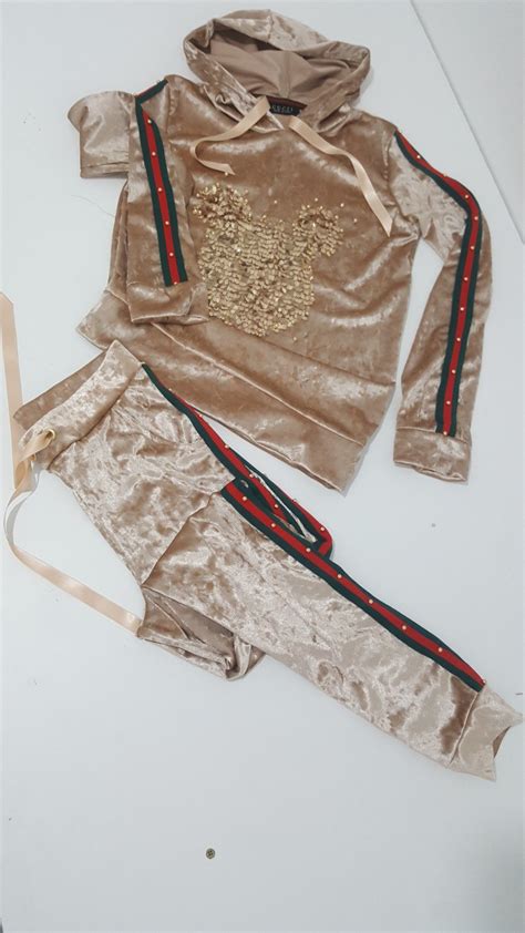 gucci track bottoms|crushed velvet gucci tracksuit.